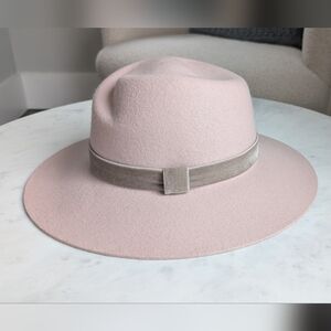 Rag & Bone Soft Pink Fedora Hat